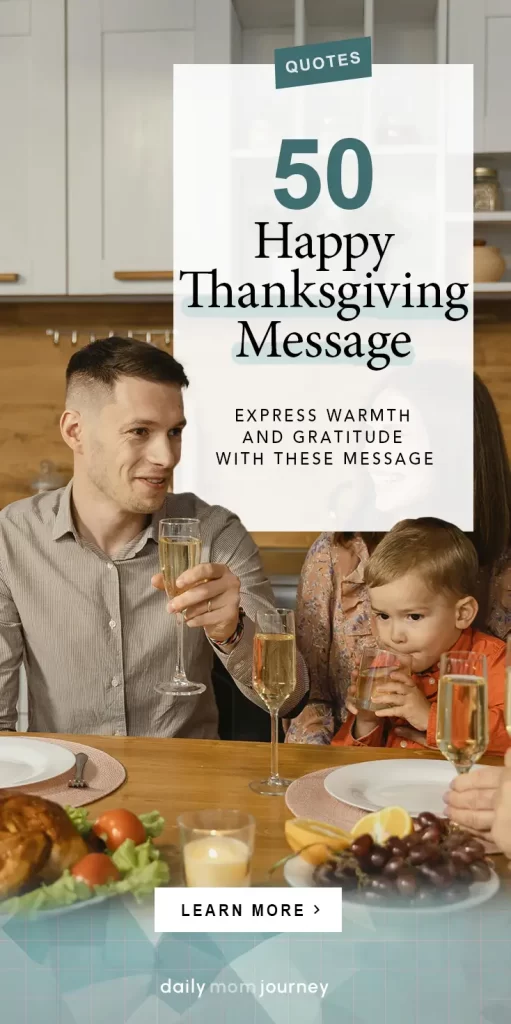 A family enjoying a cozy Thanksgiving dinner, sharing gratitude and warmth. Explore 50 heartfelt happy Thanksgiving message ideas to express appreciation this season.