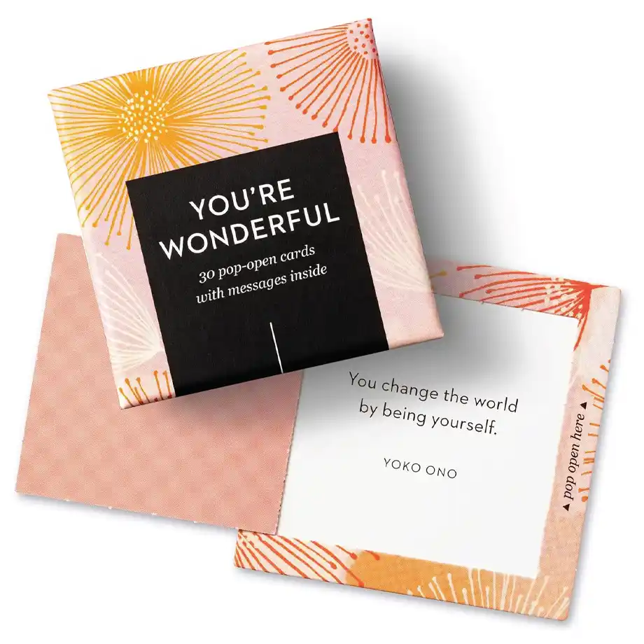 A collection of ThoughtFulls pop-open affirmation cards featuring motivating hard work quotes. Perfect for daily inspiration, self-reflection, and boosting positivity and productivity.