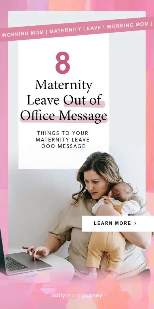 A pregnant woman working on her laptop, illustrating how to craft a maternity out of office message with a warm and friendly touch.