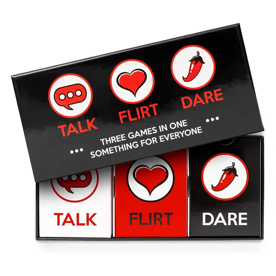 Spice up your relationship with the ARTAGIA Talk, Flirt, Dare card game. Featuring a variety of exciting questions to ask your boyfriend, this game is perfect for deepening your bond and adding fun challenges to your date nights. A great way to flirt, laugh, and discover more about each other.