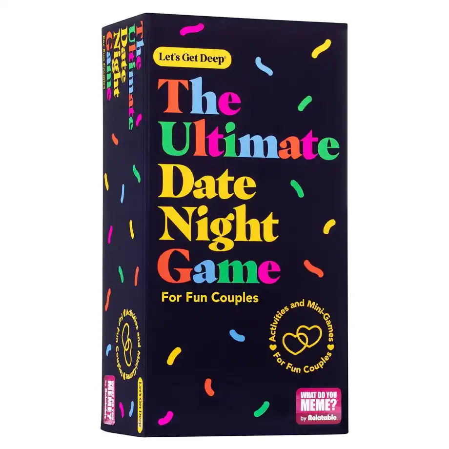 What Do You Meme? Ultimate Couples Card Game, featuring engaging and entertaining prompts with creative questions to ask your boyfriend for a fun and memorable date night.