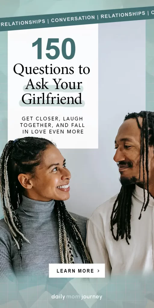 A smiling couple gazing at each other, discovering 150 meaningful questions to ask your girlfriend to grow closer and strengthen your bond.