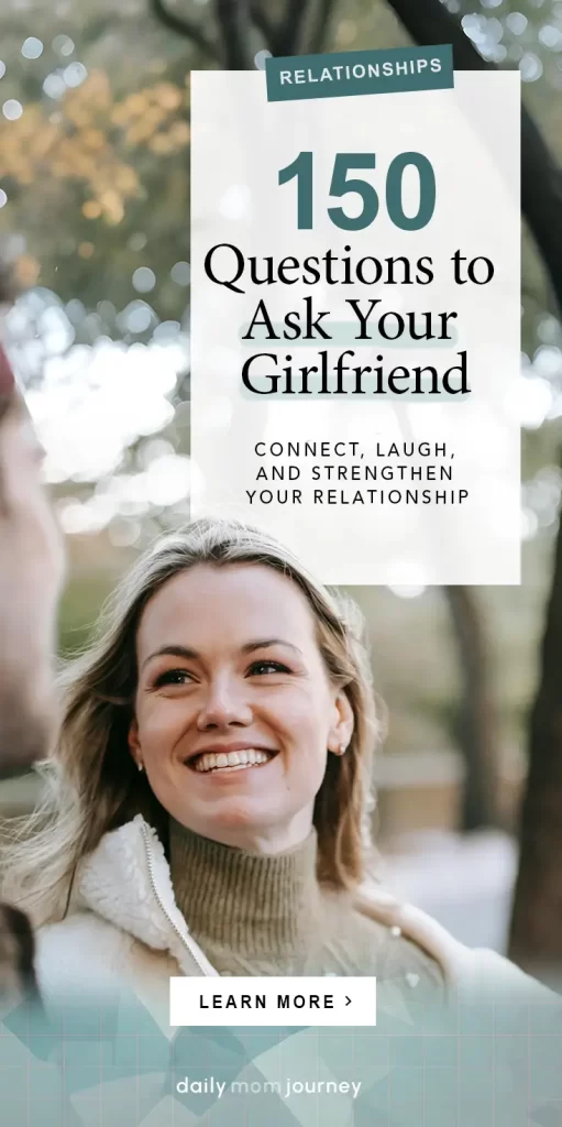 A cheerful couple enjoying each other's company, using 150 creative questions to ask your girlfriend to laugh, connect, and fall in love even more.