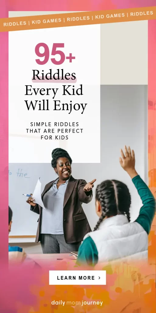 A teacher engaging with her students in a classroom, emphasizing fun riddles for kids to enjoy and learn through playful thinking.