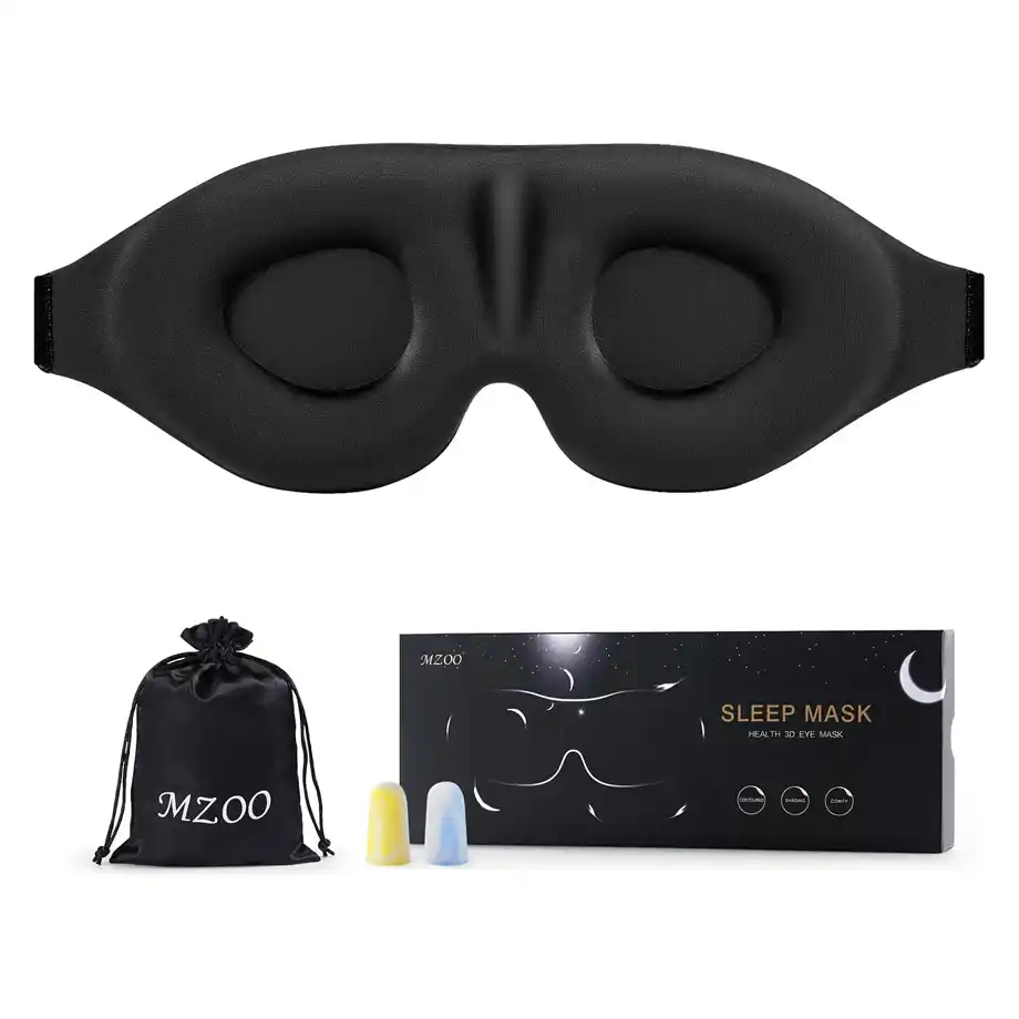 The Contoured Sleeping Blindfold provides complete darkness and comfort for a restful night's sleep, making it a perfect stocking stuffer for your husband. Ideal for travel, meditation, or deep relaxation, this eye mask ensures maximum comfort with its ergonomic design and soft fabric.