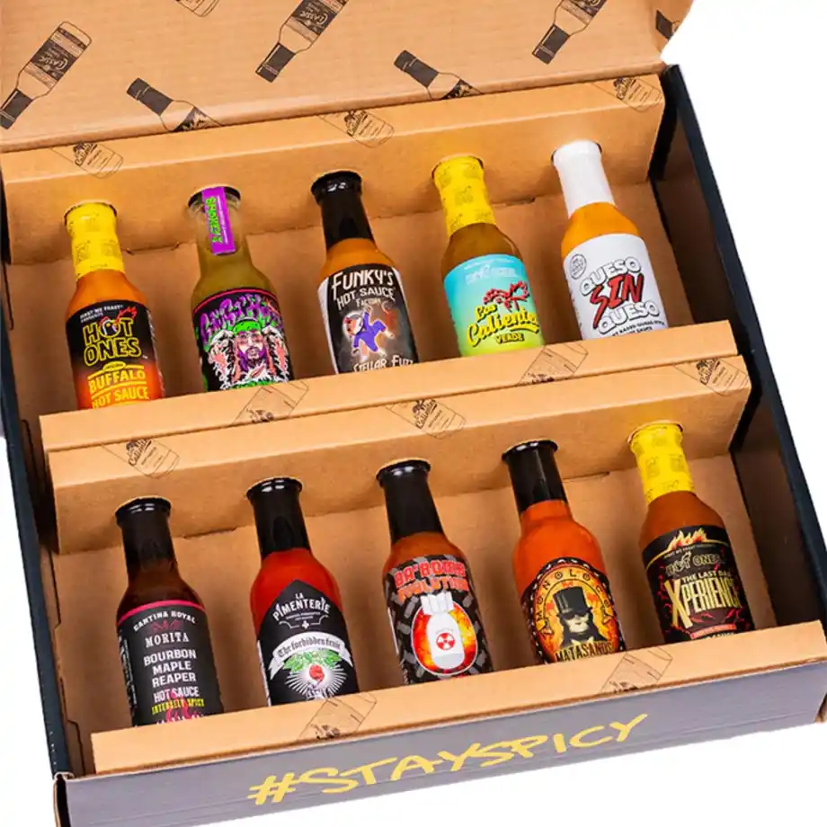 Challenge Exotic Hot Sauces Set offers bold, spicy flavors, making it the perfect stocking stuffer for a husband who loves to spice things up in the kitchen