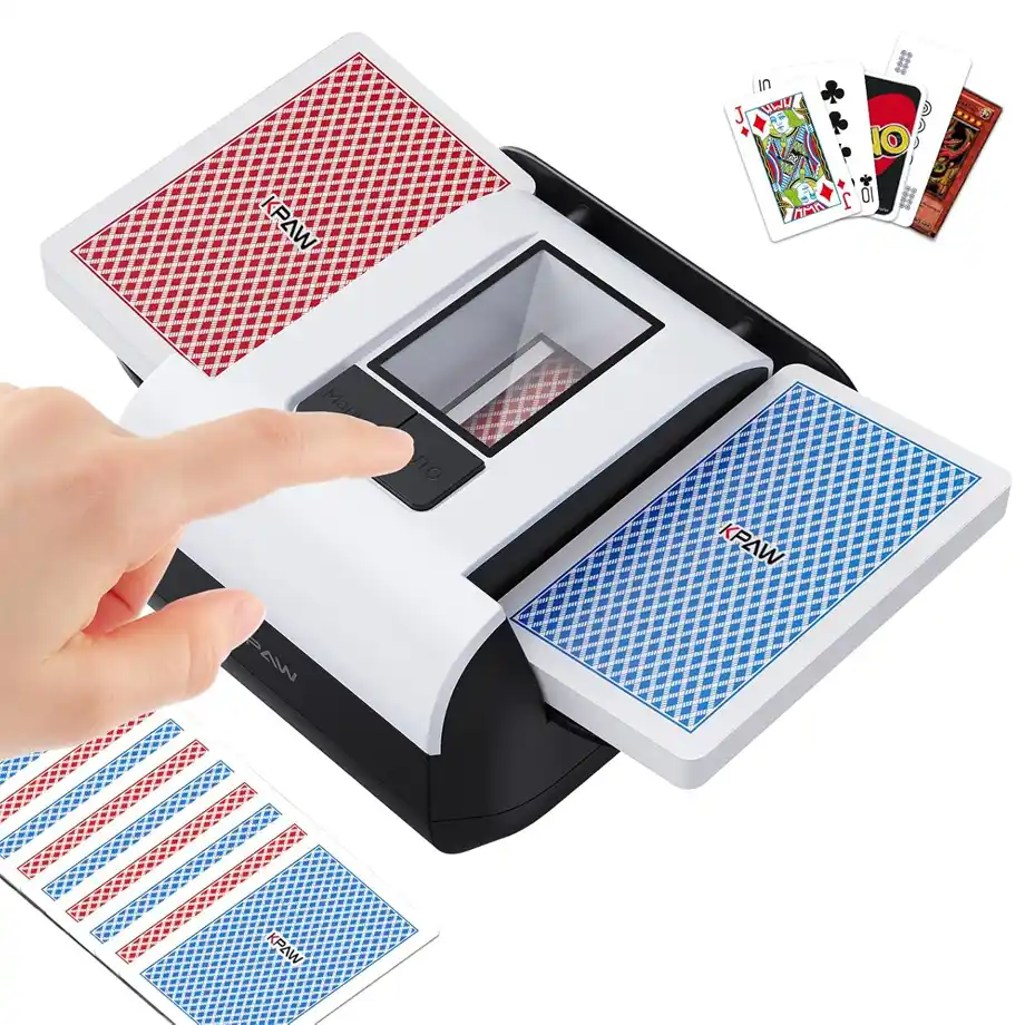 Automatic Card Shuffler – A rechargeable, easy-to-use card shuffler that makes a great stocking stuffer for your husband, perfect for game nights and poker sessions.