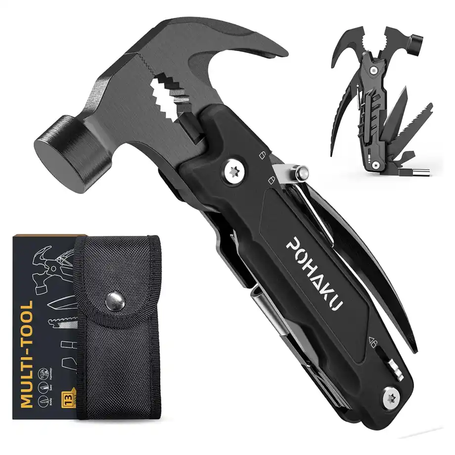 Compact multitool with fun stickers, a perfect and practical stocking stuffer for your husband this holiday season.