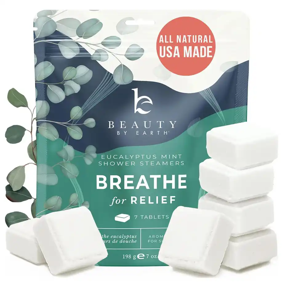 A pack of energizing shower steamers with natural aromatherapy ingredients like eucalyptus and mint, perfect for creating a spa-like experience at home. An ideal stocking stuffer for your husband to unwind and recharge during the holiday season.