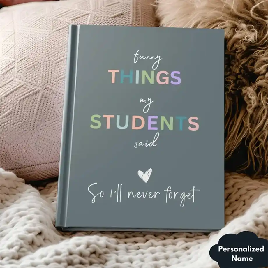 A thoughtful journal designed for teachers, featuring prompts, note sections, and space for reflections. Perfect for tracking goals, memories, and daily inspirations.