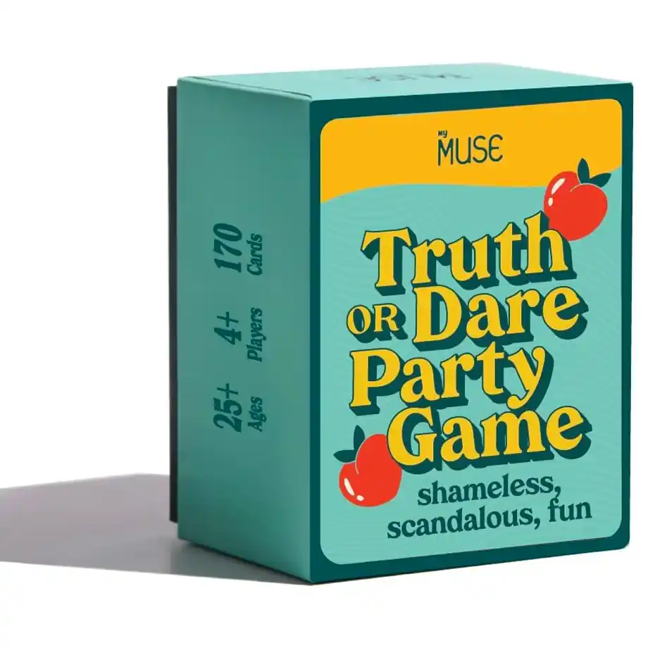 MYMUSE tabletop game featuring engaging truth or dare questions, perfect for birthdays, parties, and social entertainment.