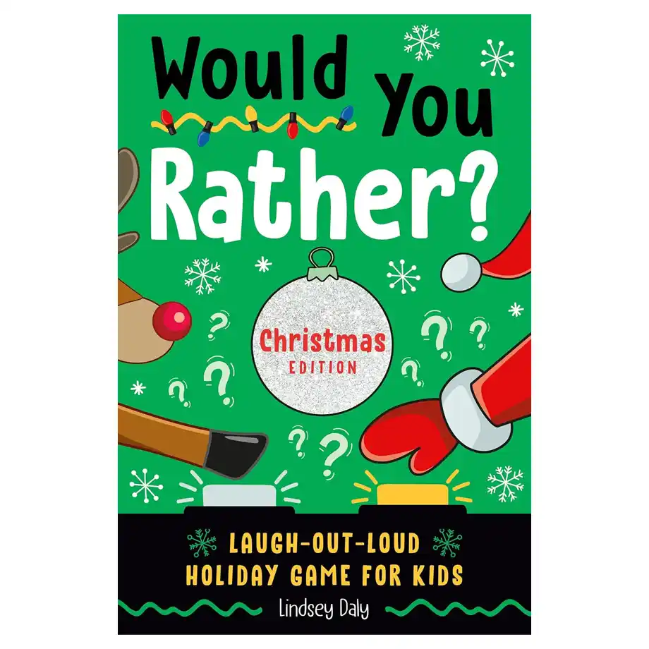 A festive Christmas edition of 'Would You Rather Questions,' packed with laugh-out-loud scenarios perfect for holiday parties and family fun.