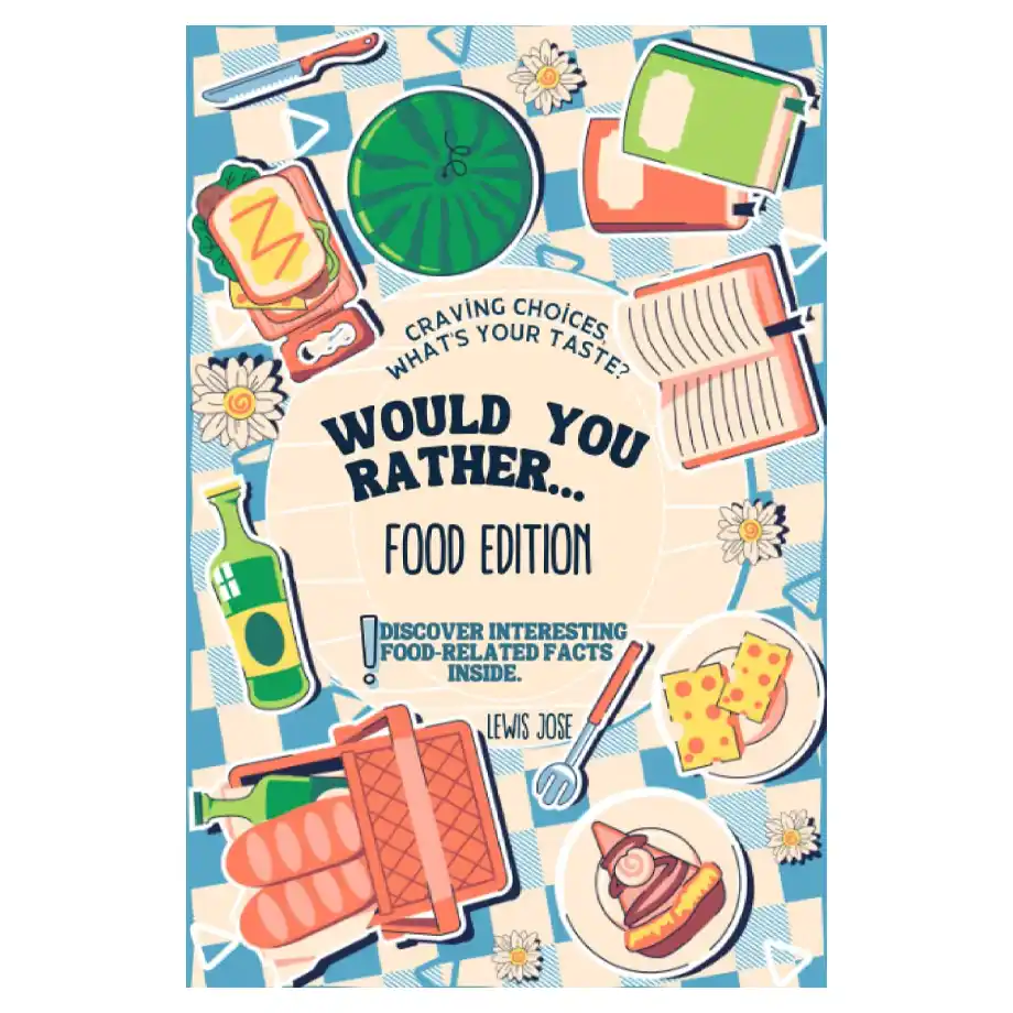 Bright and colorful 'Would You Rather Questions for Kids' book, filled with fun, silly, and creative scenarios to spark laughter and lively conversations among children.