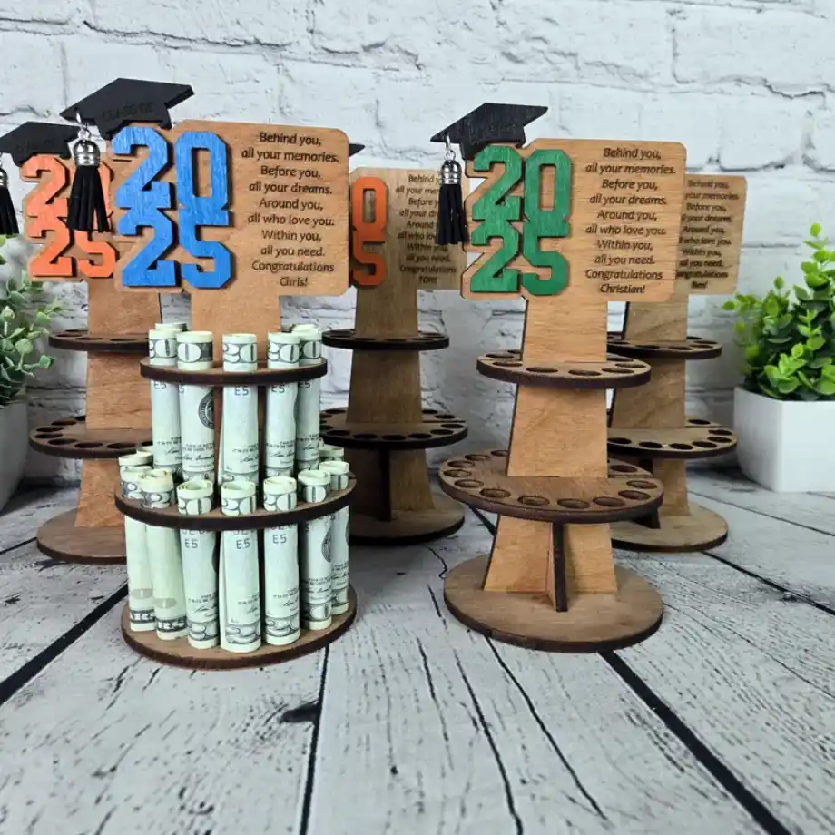 Tiered graduation money cake – a creative and thoughtful way to gift money to graduates.