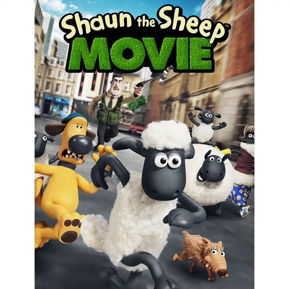 The image from Shaun the Sheep shows a mischievous sheep leading his flock on a fun-filled adventure. A charming and humorous story in the Best Kid Movies category!