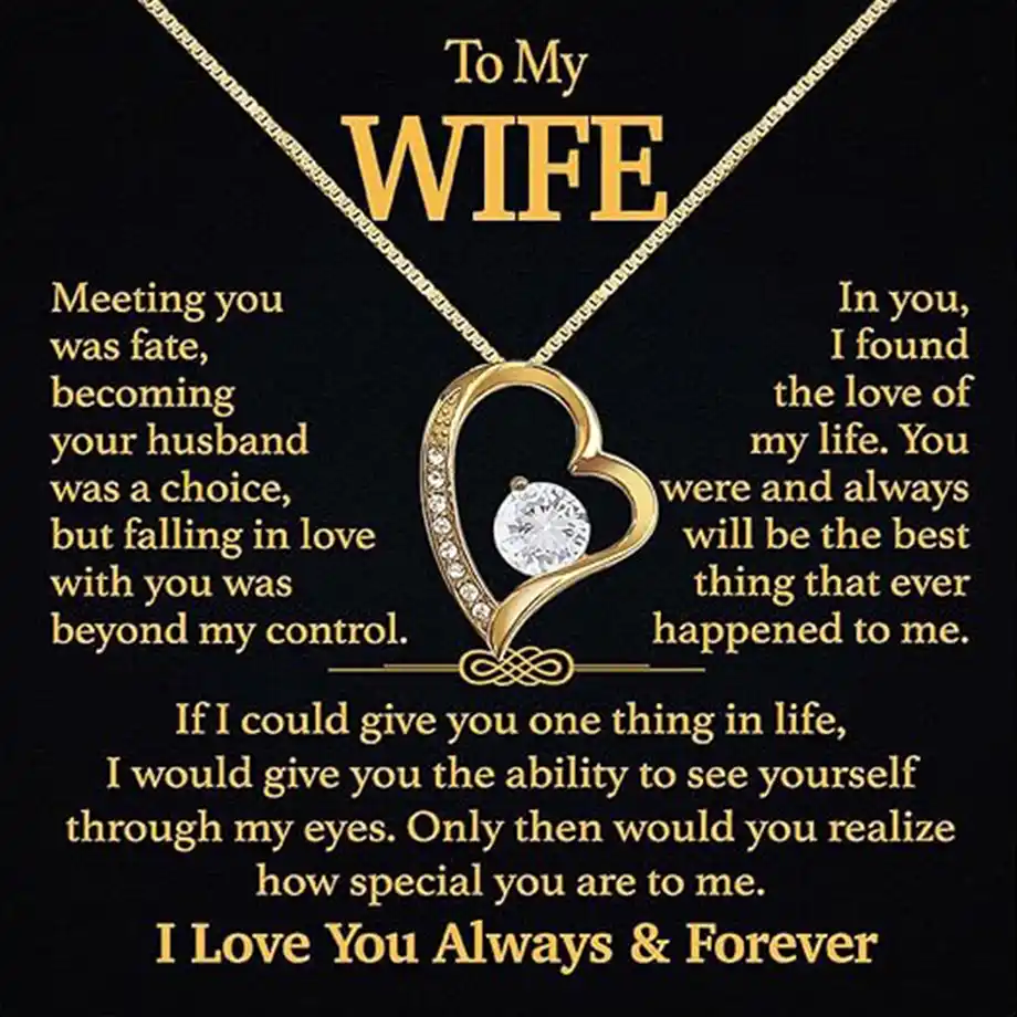 A delicate soulmate necklace for women, symbolizing eternal love and connection, perfect for gifting. Ideal for Birthday wishes for wife, making her feel cherished and special.