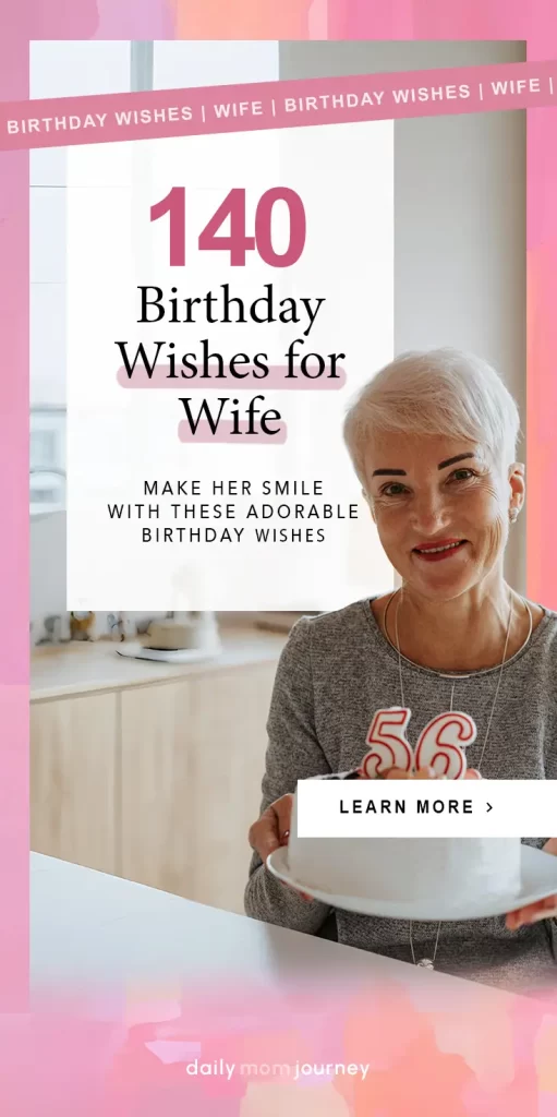 A happy woman with short silver hair holds a birthday cake with number candles, celebrating her special day. Explore heartfelt birthday wishes for wife to make her feel truly cherished.