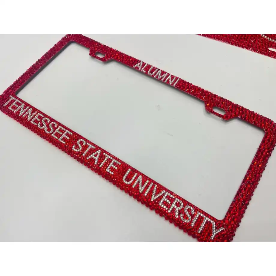 A custom license plate featuring personalized text or designs, making it a unique and memorable graduation gift idea.