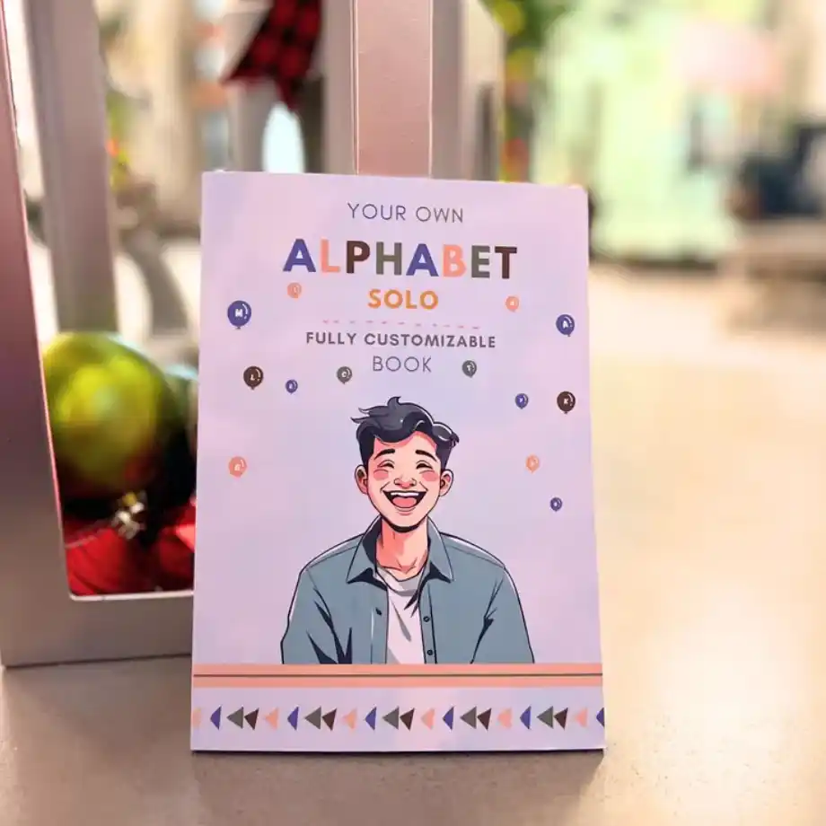 "Alphabet Solo Book" – a creative and personal activity book designed for solo exploration, perfect for reflection and self-discovery.