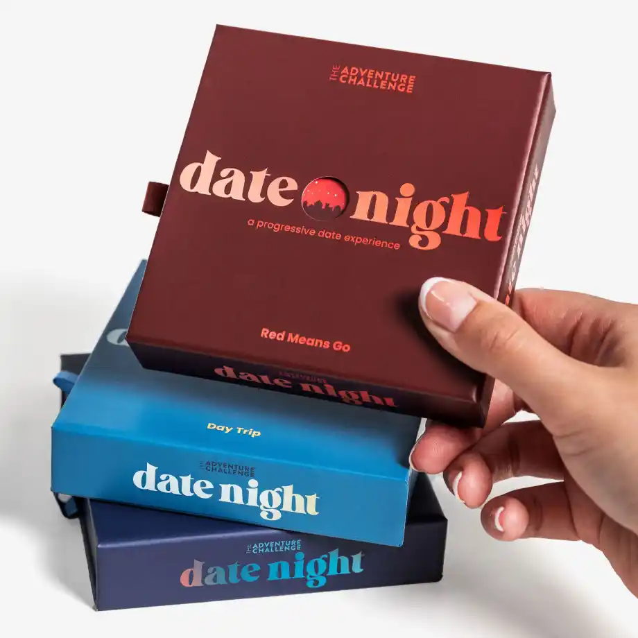 "Date Night Bundle" – a collection of exciting activities from The Adventure Challenge, ideal for adding fun and adventure to your alphabet dating experience.