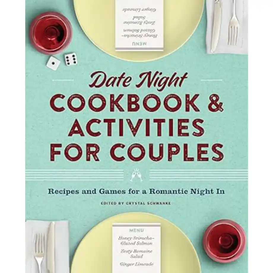 "Date Night Cookbook and Activities for Couples" – a collection of romantic recipes and fun games, perfect for creating memorable evenings together.