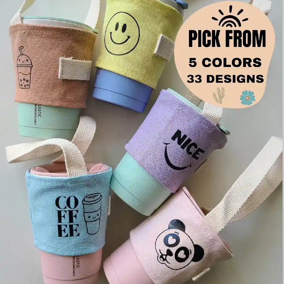 A stylish and convenient cup holder, perfect for carrying coffee, boba tea, and other drinks on the go. A great travel gift for her, nurses, moms, and anyone who loves their daily beverages.