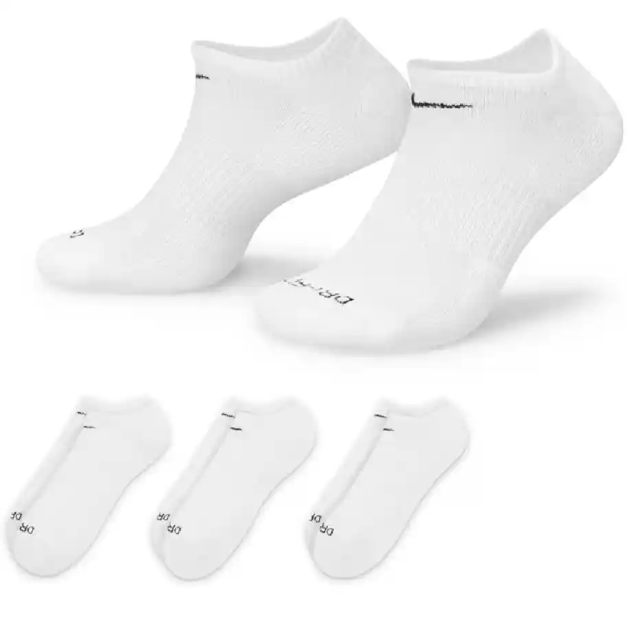 Nike Men's Everyday Plus Cushion no-show socks, designed for ultimate comfort, breathability, and support. Perfect for training, sports, and everyday wear.