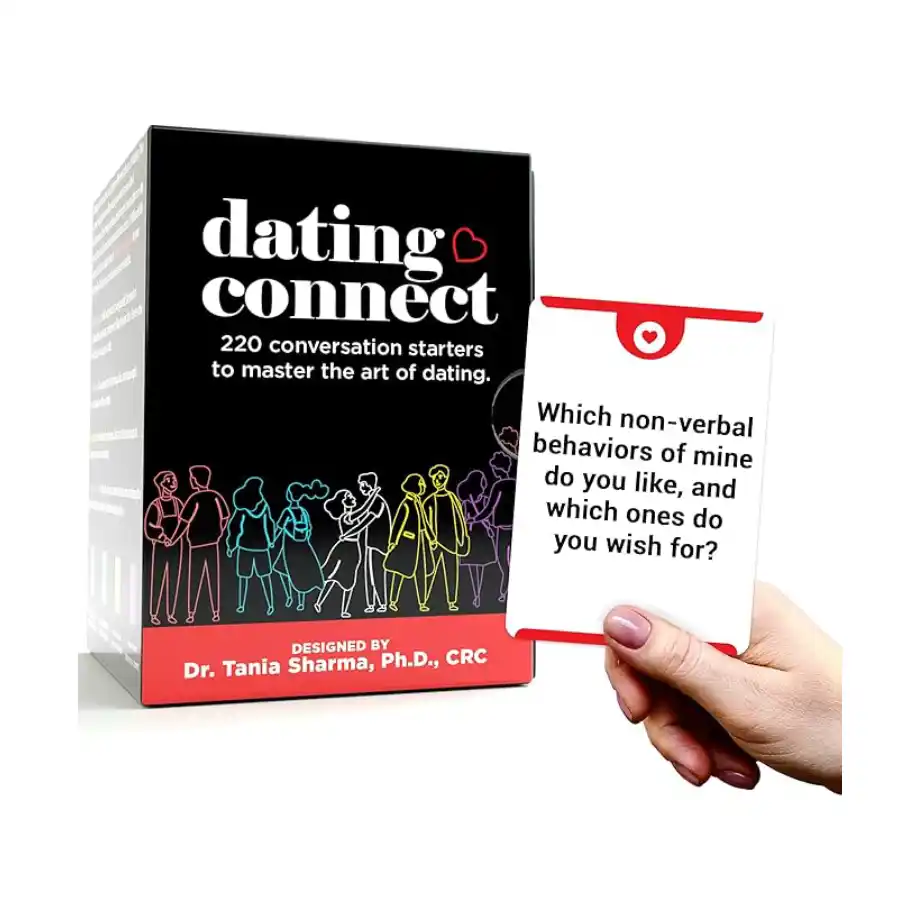 "Life Sutra Dating Connect" – a couples card game with 220 conversation cards, designed to guide partners through four dating phases to build a stronger relationship.