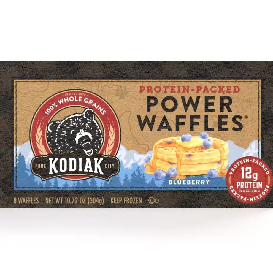 Protein-packed waffles, a delicious and energizing snack for kids, providing a balance of protein and carbs to keep them full and fueled throughout the day.