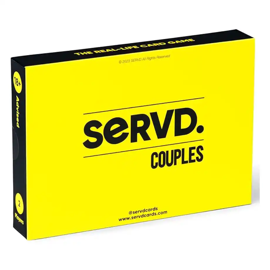 "SERVD – Couples" is a fun and strategic card game designed for real-life couples, perfect for date nights, anniversaries, and special occasions.