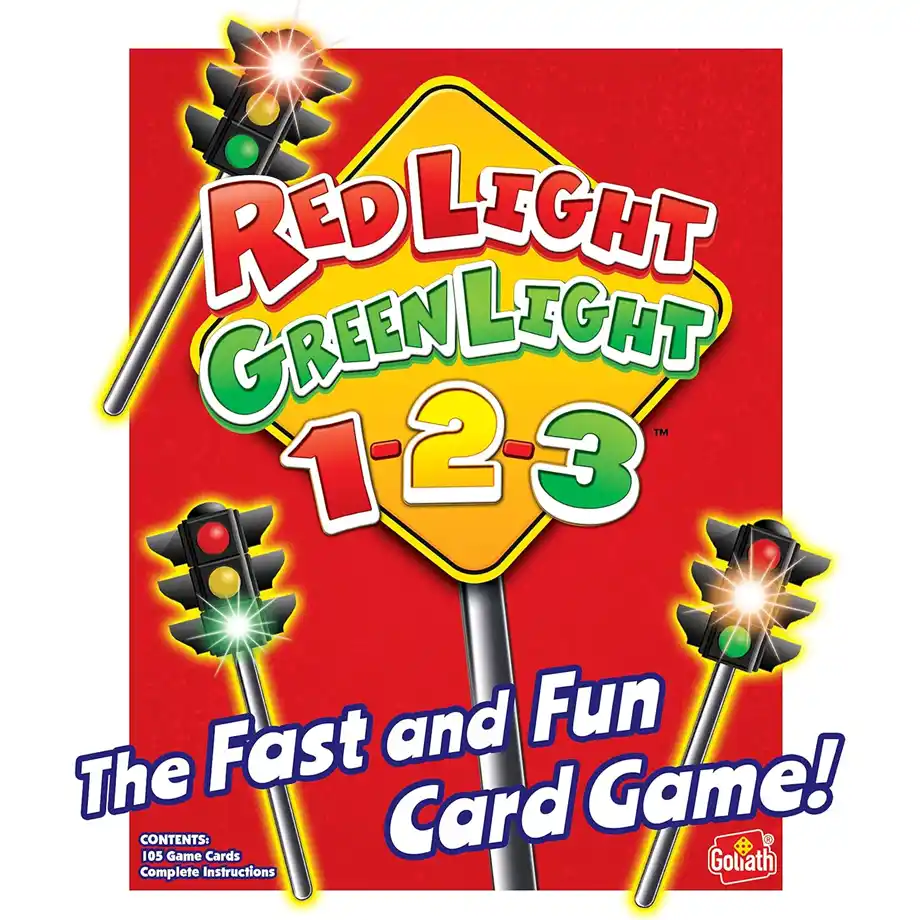 The Red Light Green Light 1-2-3 Card Game, a fun and engaging twist on the classic stop-and-go game, perfect for indoor games that keep kids entertained while improving focus and reaction time.