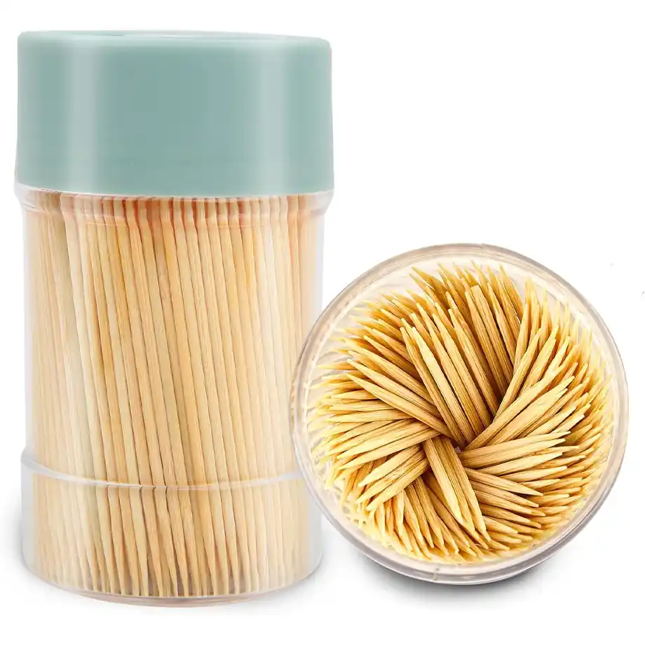 A pack of 3,000 bamboo toothpicks, ideal for snacks, crafts, and creative indoor games like building marshmallow towers or mini structures for fun family activities.