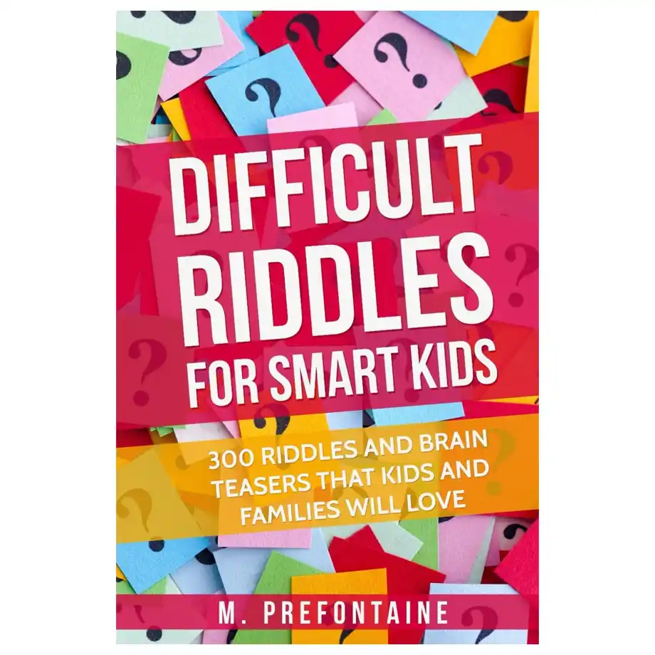 Difficult Riddles for Smart Kids by M. Prefontaine is a fun and challenging book filled with 300 riddles and brain teasers. Perfect for Indoor Games, this book encourages critical thinking and problem-solving, making it an excellent activity for kids and families to enjoy together at home.