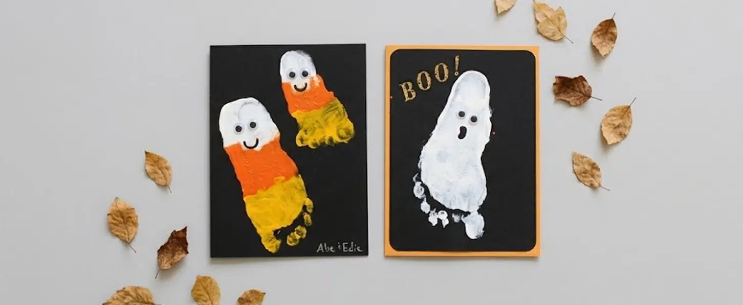 14 Spooky Halloween Footprint Crafts for Kids to Try